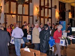 Concert crowd in the concert hall lobby