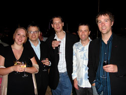 Libby Jones (Select Music UK); Andrew McKeich (Select Music Australia); Thomas Hancock (Borders London); Adam Shaw (Select Music Australia); Phil Hateley (Select Music UK)