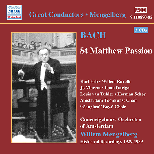 BACH, J.S.: St. Matthew Passion (1939)